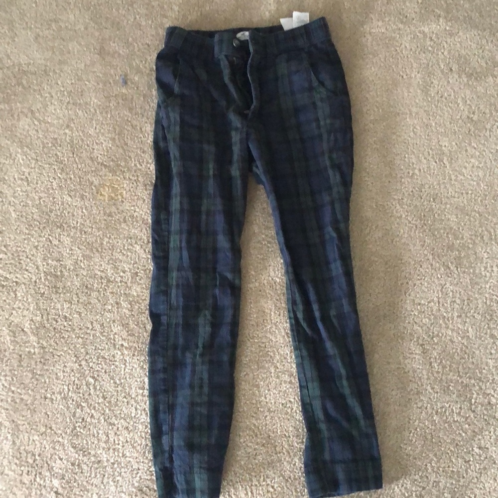 plaid Hollister pants